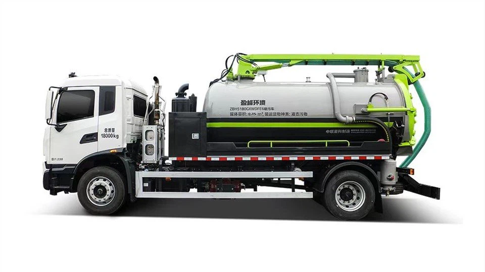 5000liters Vacuum Tank Jetting Sewage Cleaning Suction Tanker Sewage Truck